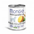 Monge Monoproteico FRUIT Нежный паштет из курицы с рисом и ананасами