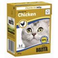 BOZITA Feline Minced Chicken (Мясные кусочки в желе с рубленой курицей)